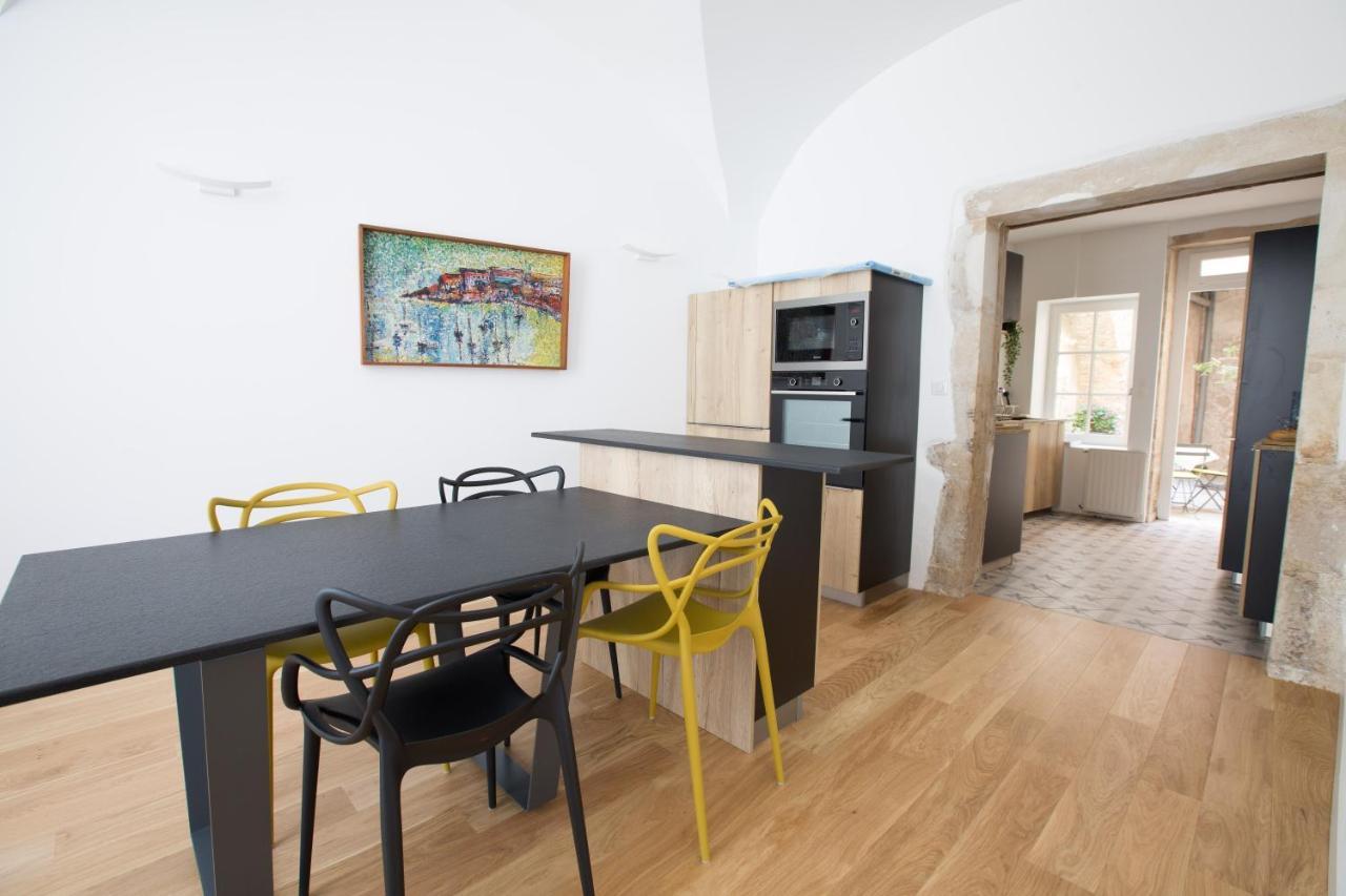 L'Aubertine - Appartement Hypercentre Avec Terrasse ボーヌ エクステリア 写真