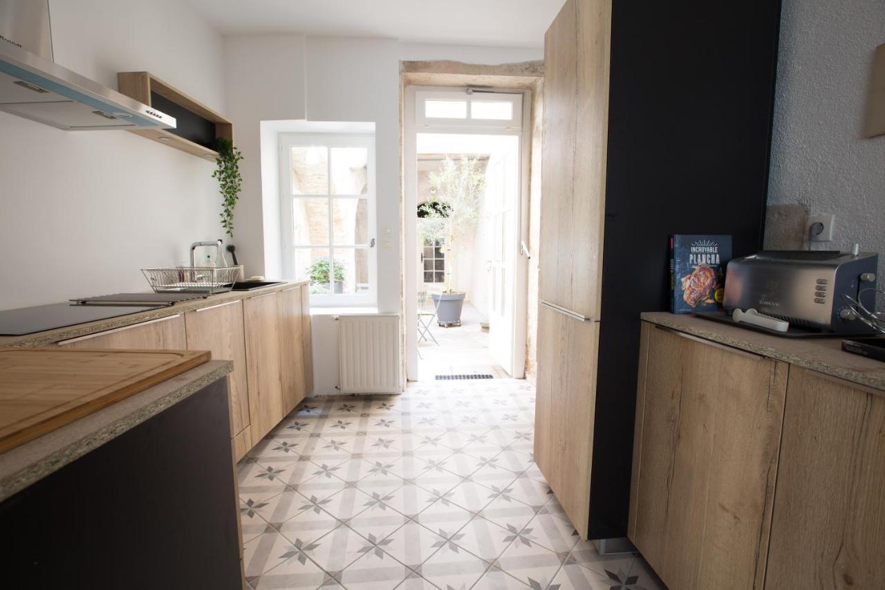 L'Aubertine - Appartement Hypercentre Avec Terrasse ボーヌ エクステリア 写真