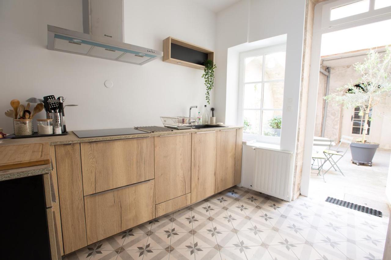 L'Aubertine - Appartement Hypercentre Avec Terrasse ボーヌ エクステリア 写真